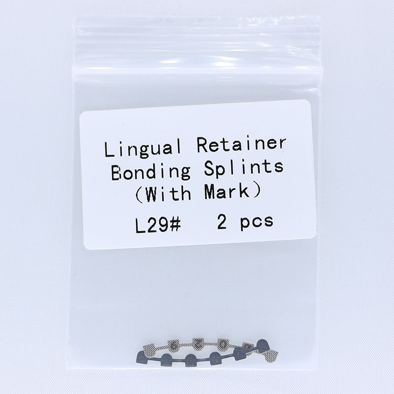 10 Packs Dental Orthodontic Lingual Retainer Bonding Splints with Mark L29#-U47#