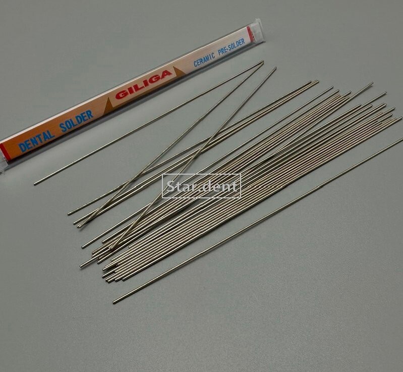 10x Dental Solder NiCr Alloy Welding Rod PFM Solding Lab Technician Material