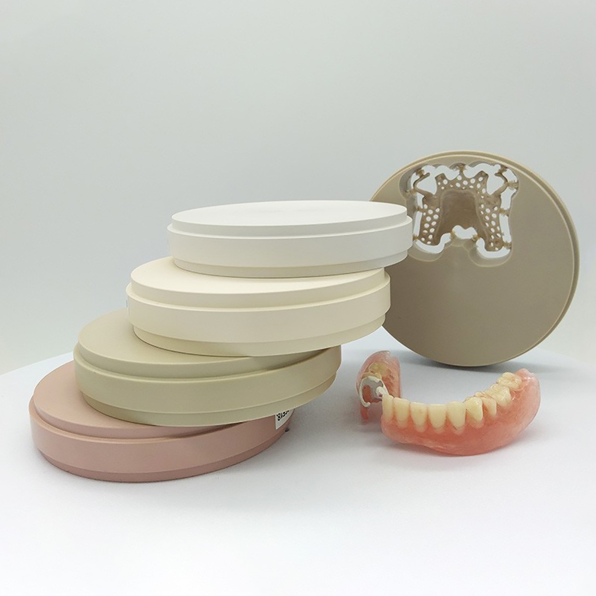 Dental PEEK Blocks Implant Denture CAM CAD Gingiva Prosthetics PEEK Disc 98mm