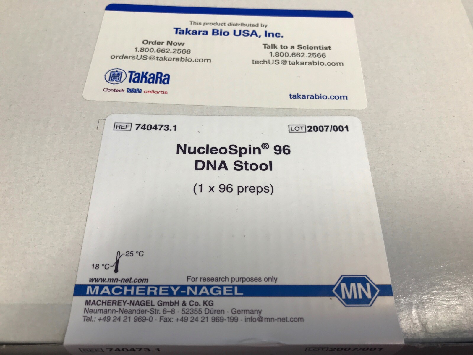 TAKARA BIO NucleoSpin 96 DNA Isolation Stool Kit 96-Preps 740473.1