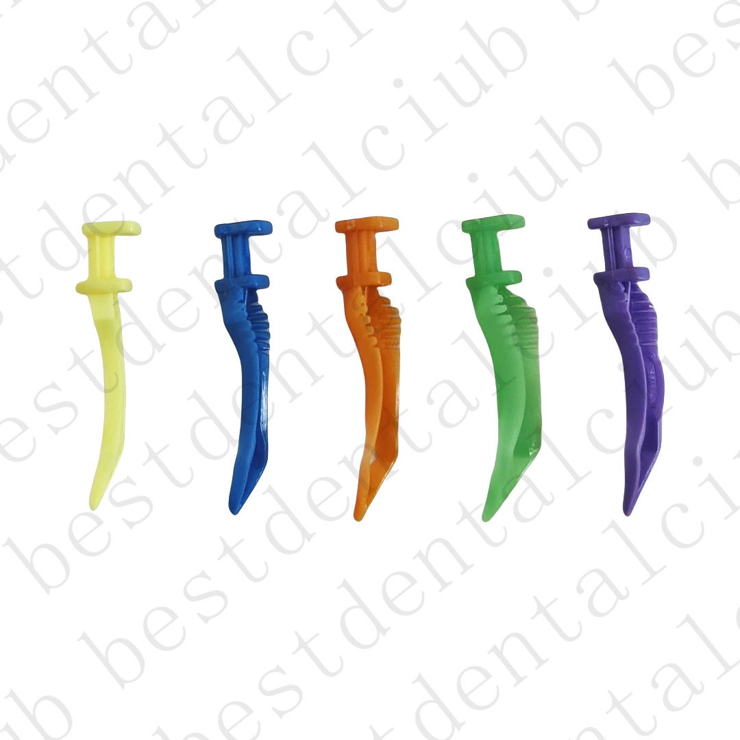 80pcs Dental Diamond Wedges Plastic Fixing Diastema Adaptive Interdental Wedge