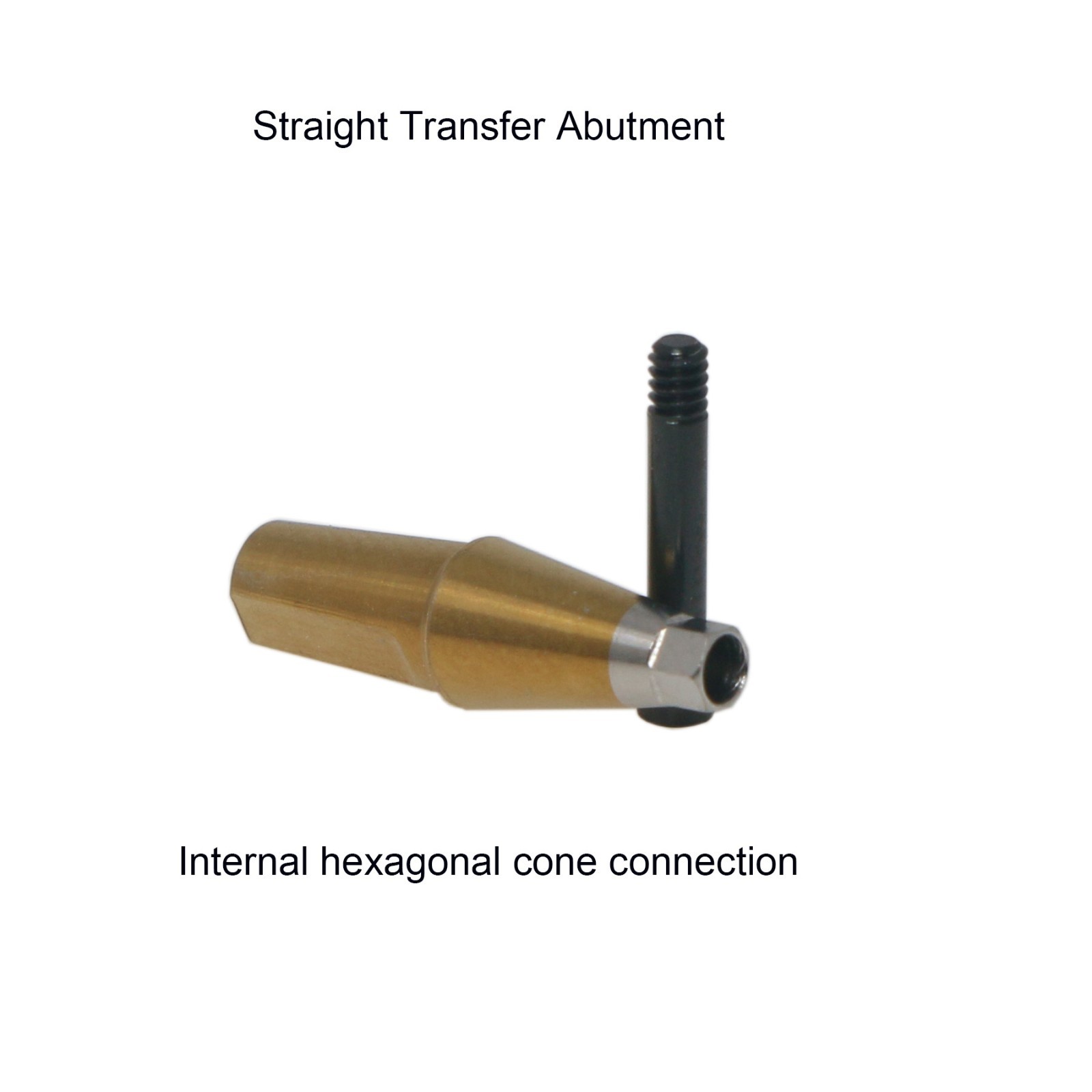 US Dental Straight Transfer Abutment Hiossen Mini replica screw 1-5.0mm conical
