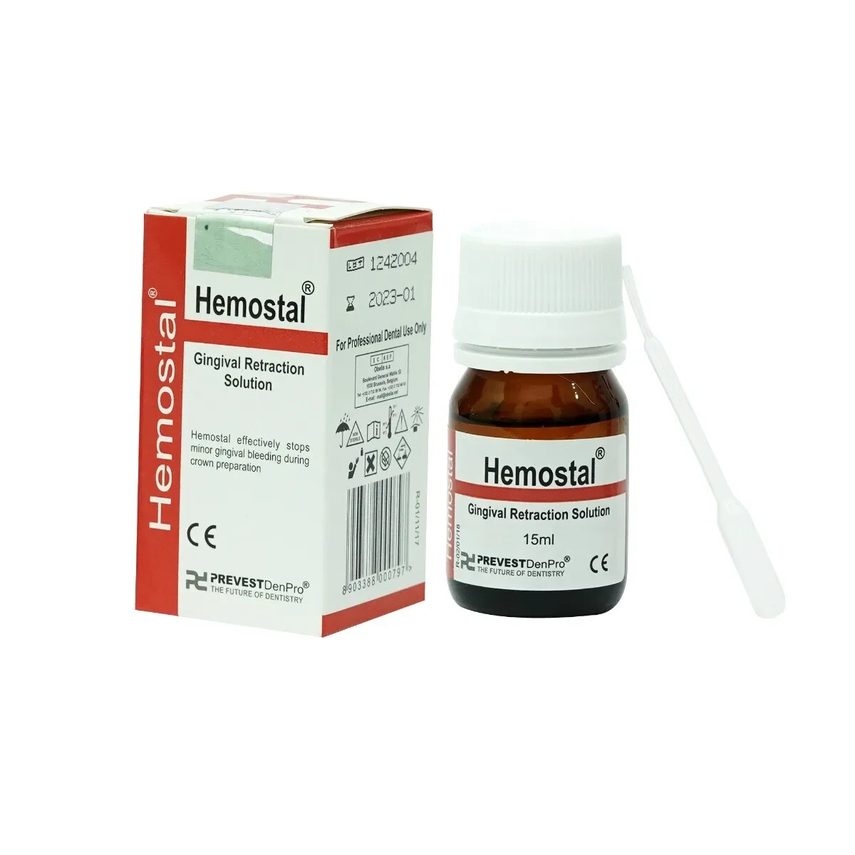 Dental HEMOSTAL Liquid 15ml Pack for Gingival Retraction Solutions