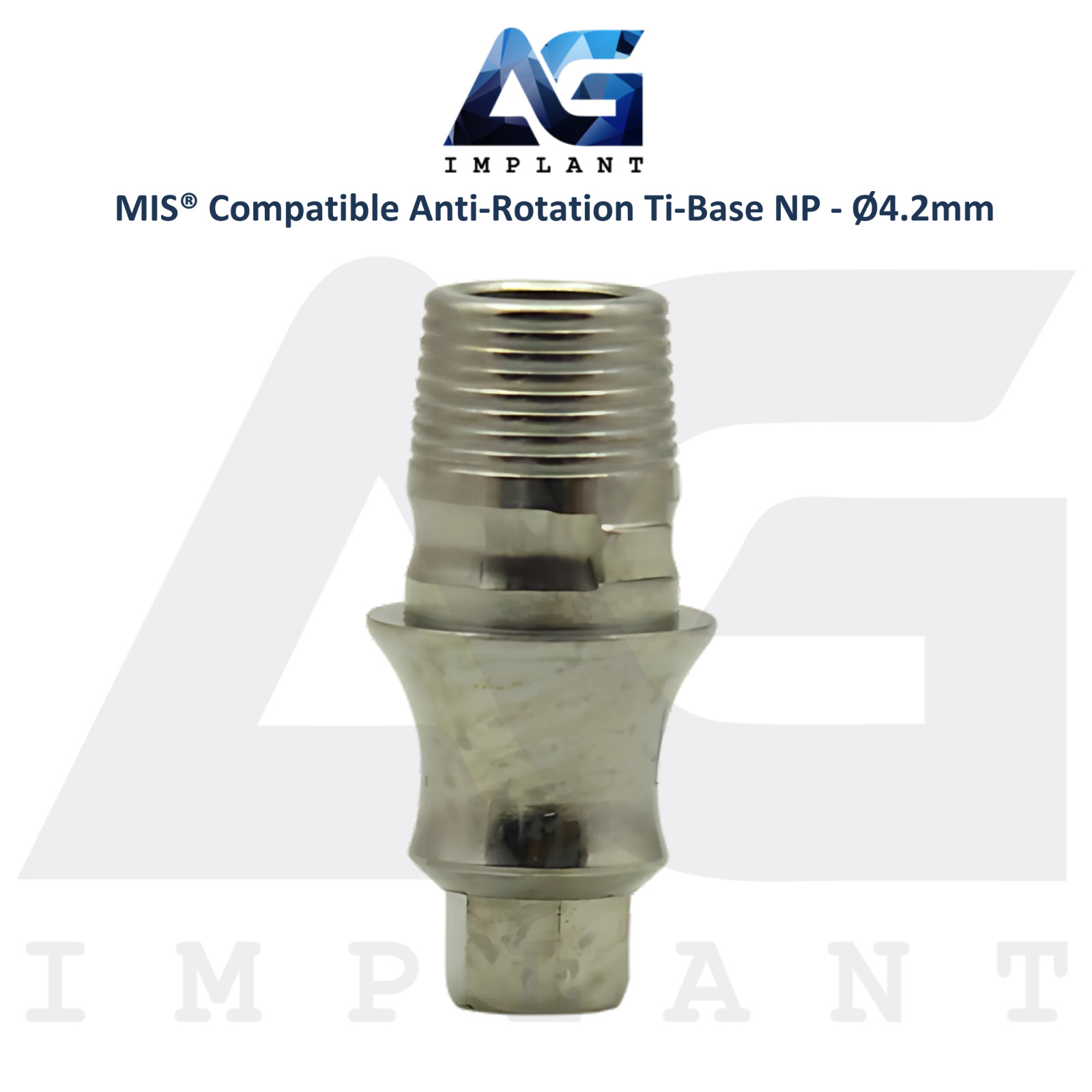 x5 Ti-Base Anti-Rotation Ø4.2mm NP Compatible with MIS® Int Hex System 2.10mm