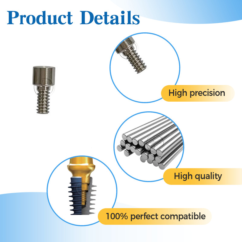 10-100 Pcs Multi unit titanium Screw abutment Screw compatible with C-TECH