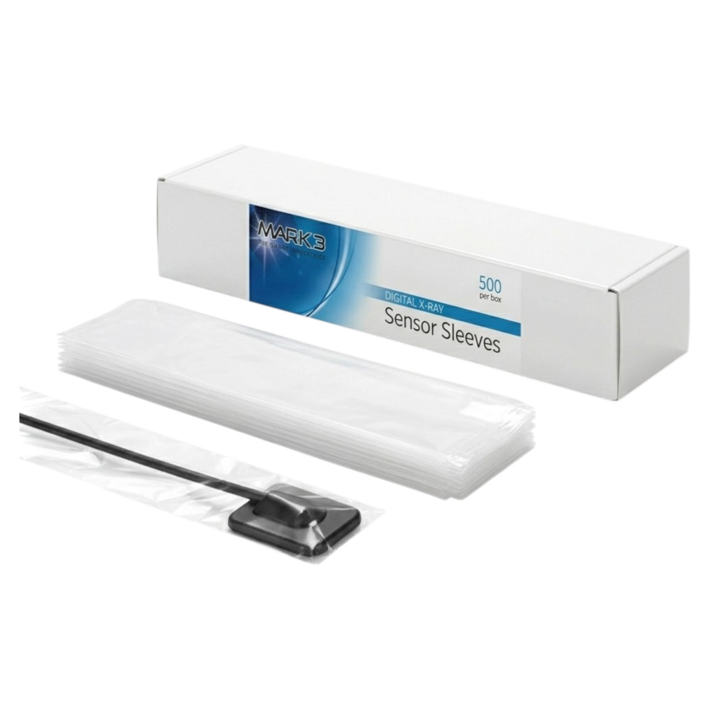 Digital X Ray Sensor Sleeves 500 Box Size 1 or 2 Disposable Dental Barrier