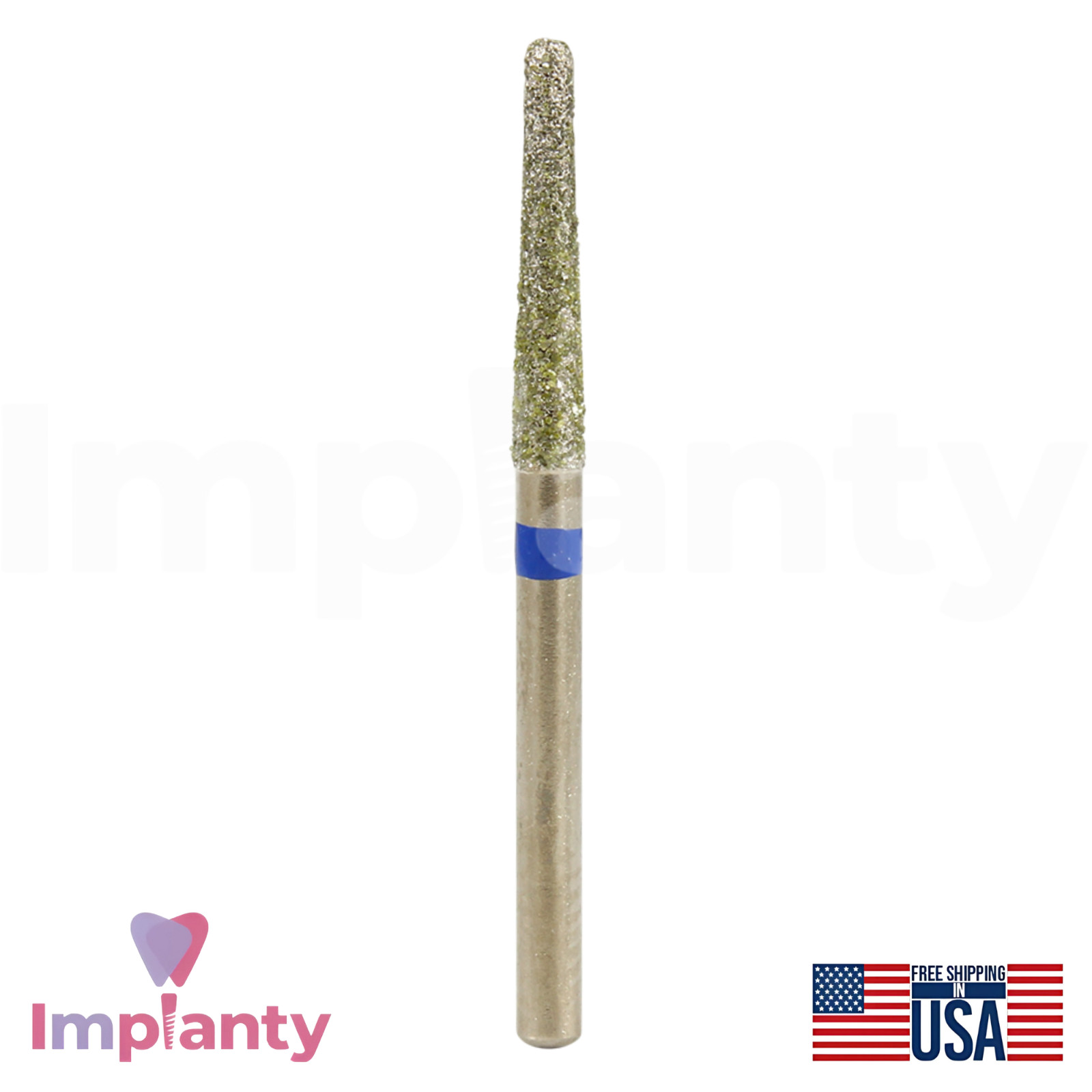 FG Diamond 10pc Burs High Speed Long Cone Domical Head Handpiece Stainless Steel