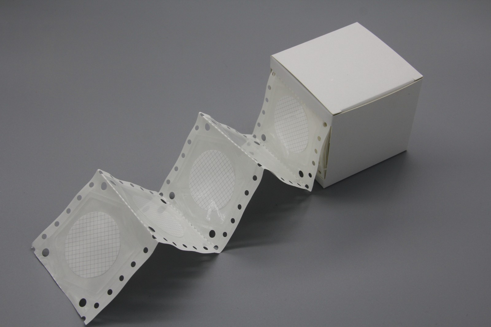 Sterile MCE Membrane Filter, Black Grid, 47mm, 0.45um, 150/pk, Continuous Pkging