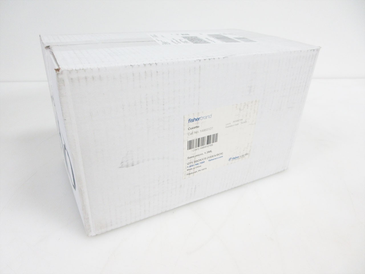 FISHERBRAND 14955127 14-955-127 1.5 mL CUVETTE CELL POLYSTYRENE EXP 202905