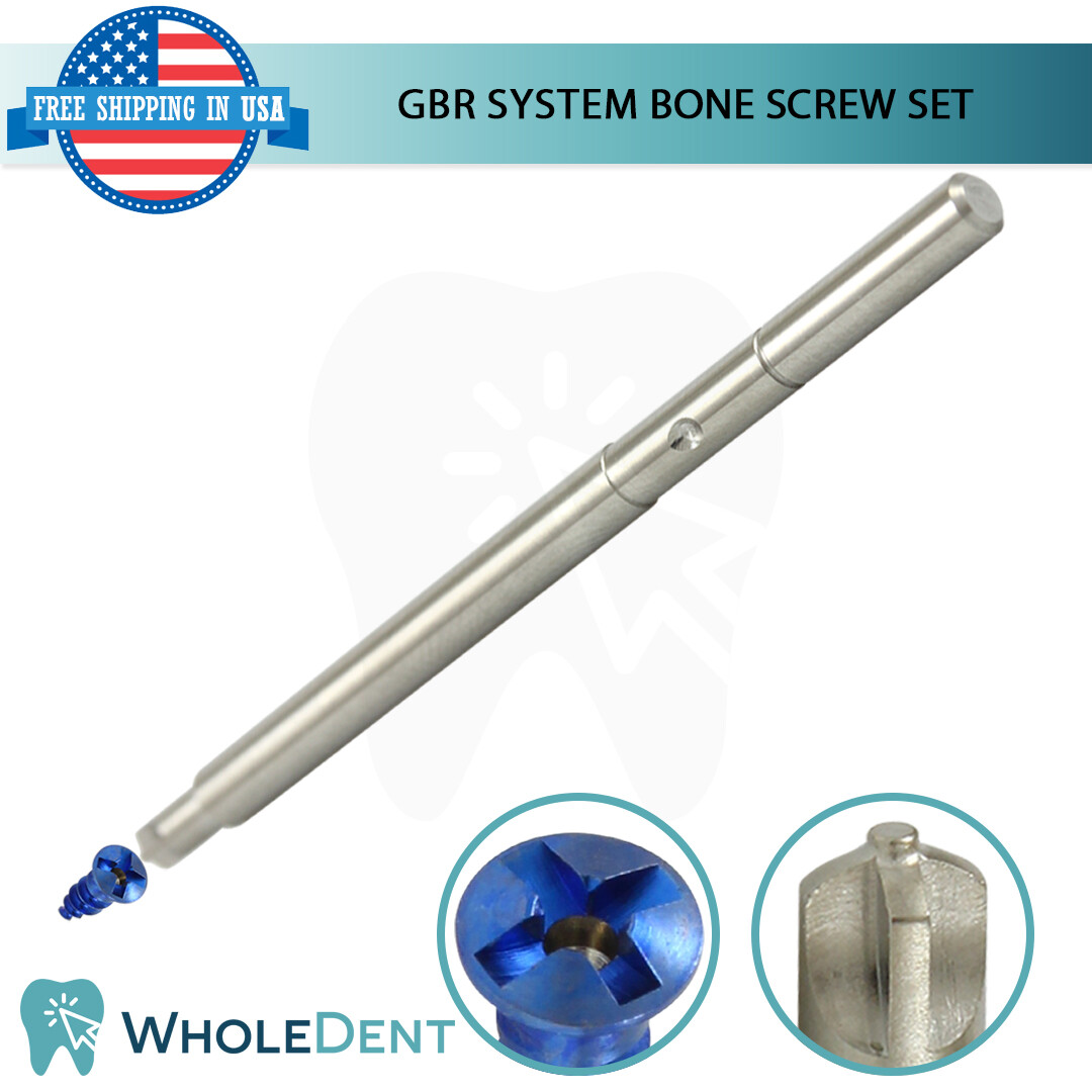 GBR System Driver Handle Screw Set 20pcs Mesh Membrane Fixation, Dental Guided