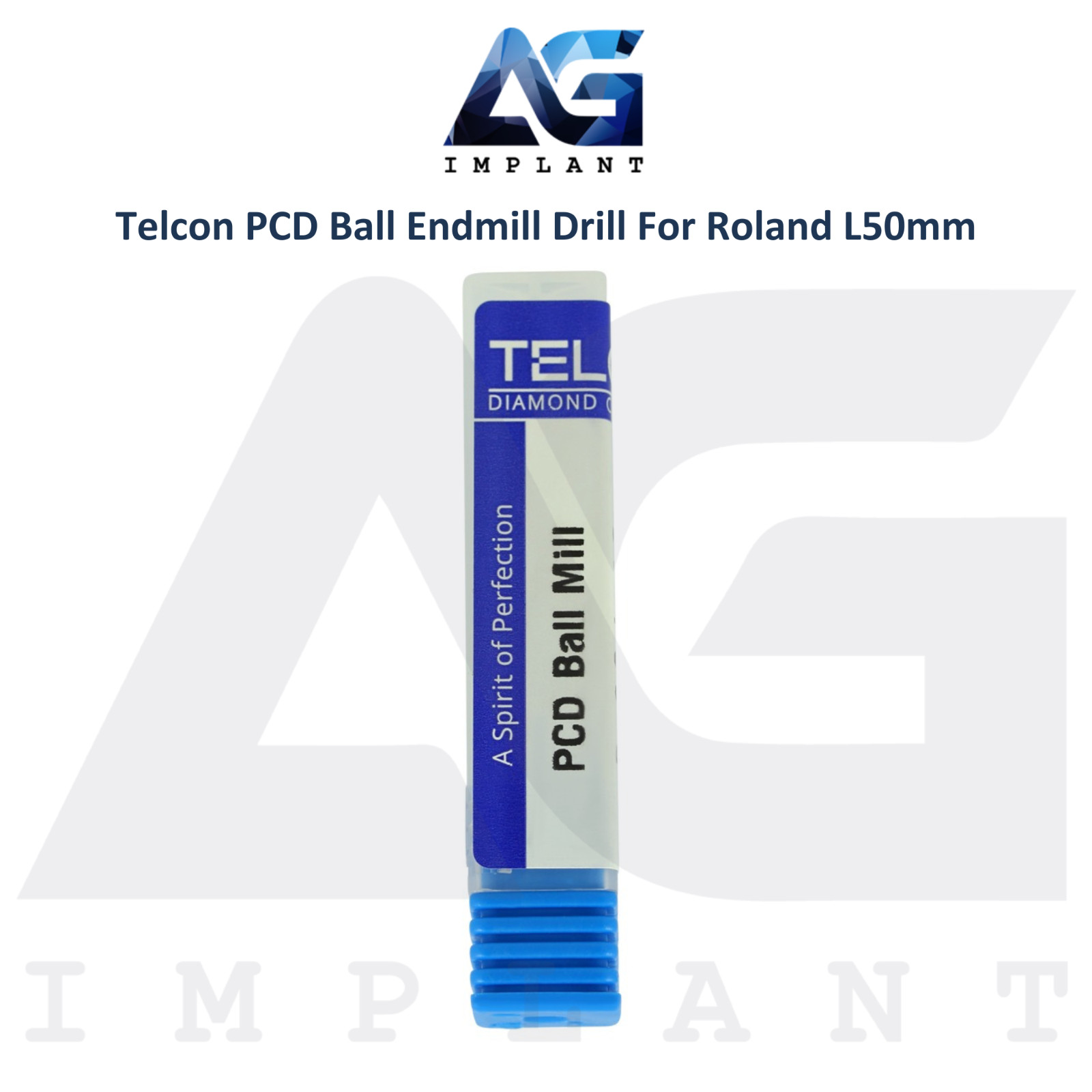 Telcon Dental PCD Milling Drill For Zirkonzahn System Ø6.0mm Restorations Tool