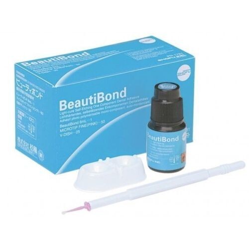 Dental Shofu BeautiBond 6ml Adhesive Bond, Microtip Fine 50, V-Dish 25 Free Ship