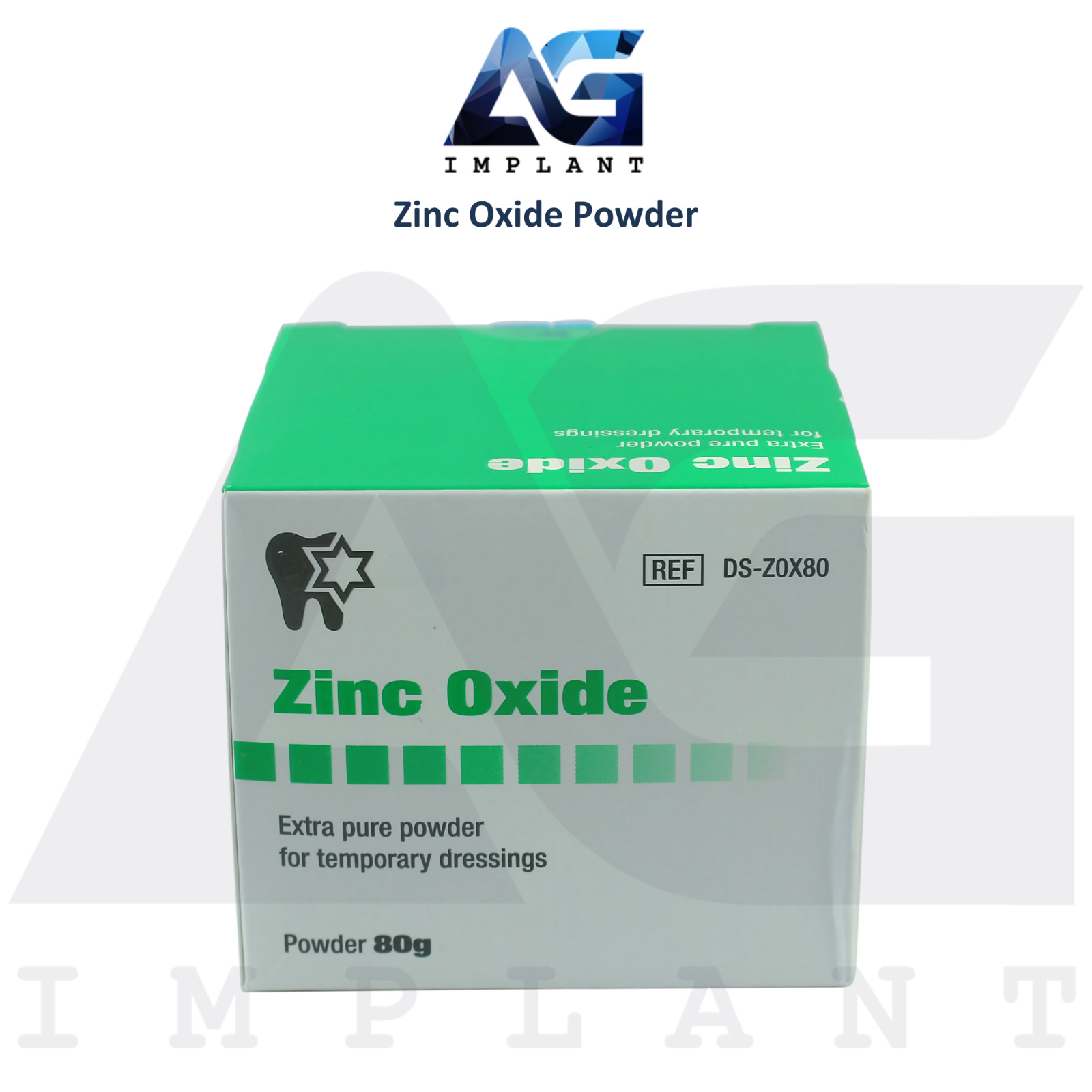 Zinc Oxide Powder 80g Creating Temporary Dressings Ro0t Canal Temp Filling
