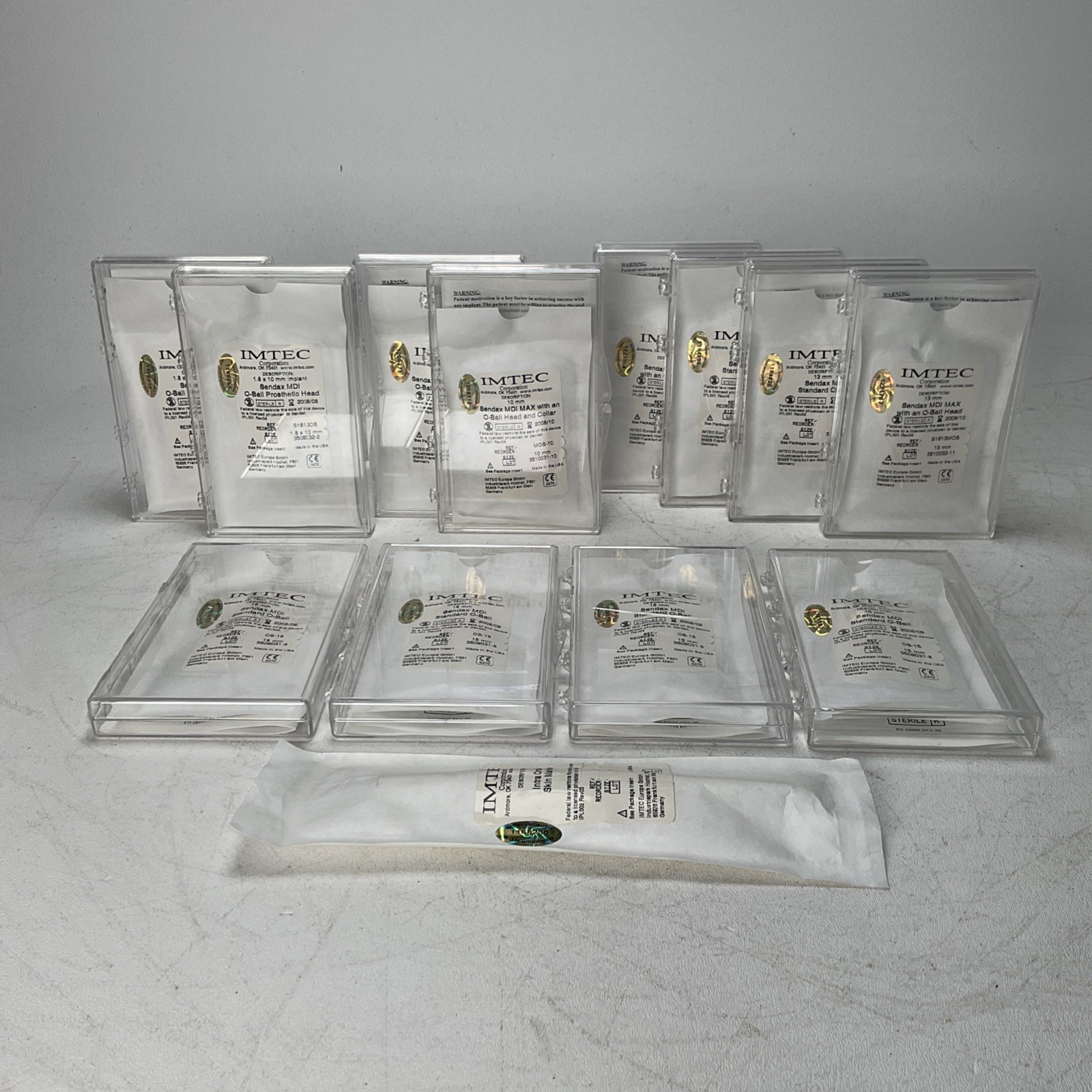 Imtec Sendax Lot Of 13 Dental Implant Tools Educational Training Only