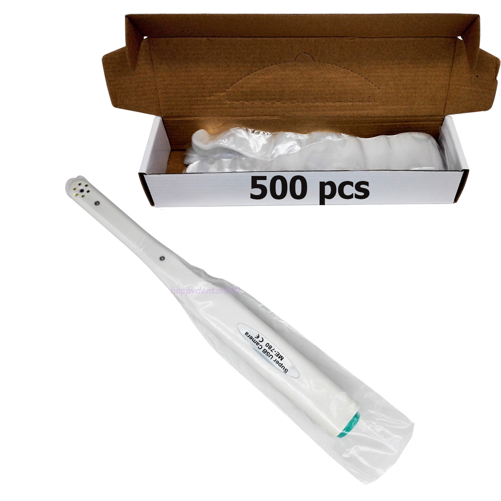 500/Box Dental Curing Light Cover Sleeve For Ultradent Valo, etc Plastic Covers