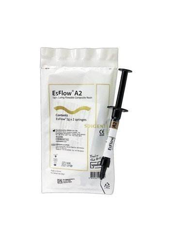 Spident EsFlow Light-Cured Dental Nano-Hybrid Resin Composit Flowable Free Ship