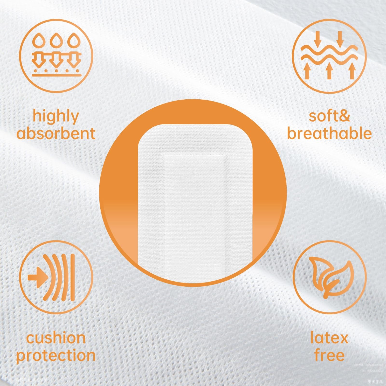 Carbou Island Dressing Bordered Gauze 4″x10″ – 25 Sterile 4”x10”