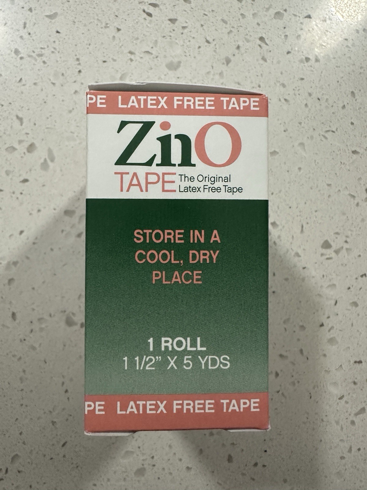 ZinO Zinc Oxide Original Latex Free Medical Tape 1-1/2” x 5 Yards 10 Rolls