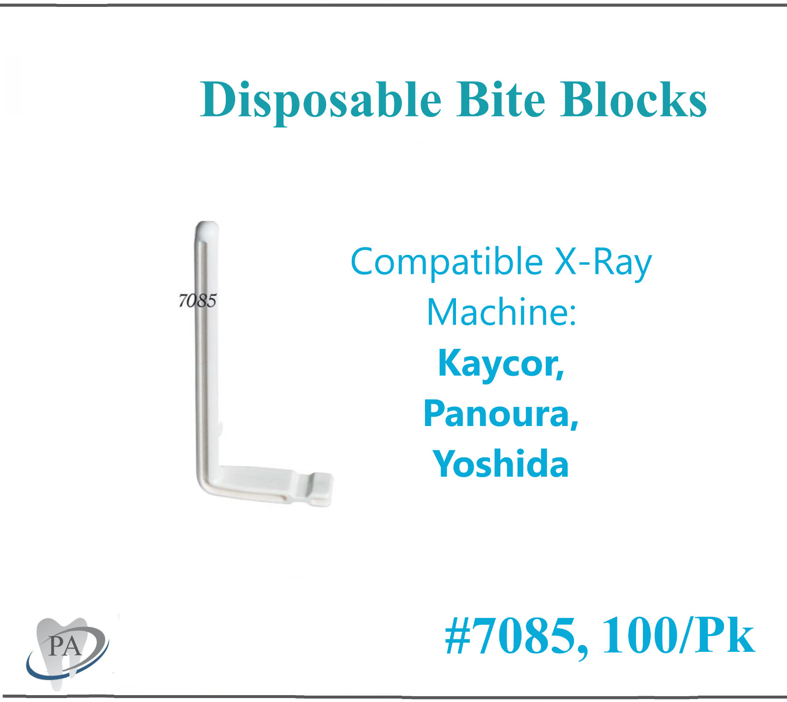 Panoramic X-Ray Machine Dispos-a-Bite Disposable Bite Blocks – #7090, #7060 7095