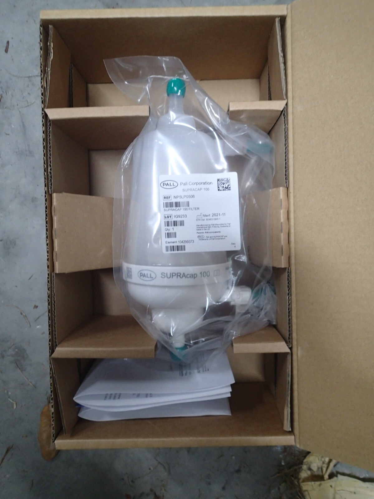 Pall NP5LP0506 Supracap 100 Capsule Depth Filter MFG 2021 NEW