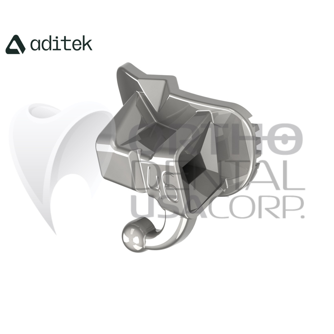 Buccal Tube Sgl Non-Conv Bond S Anatomic Base 022 Roth UL6/7 -10°T 8°O w/10 Adit