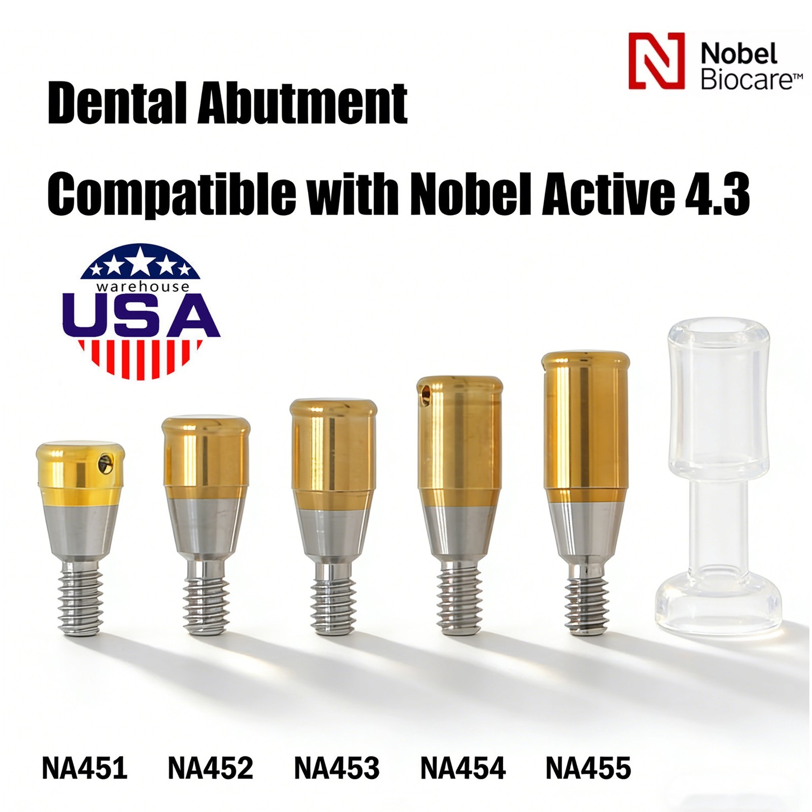 US Zest Nobel Biocare Active Locator Abutment NP/RP Implant Conical Connection