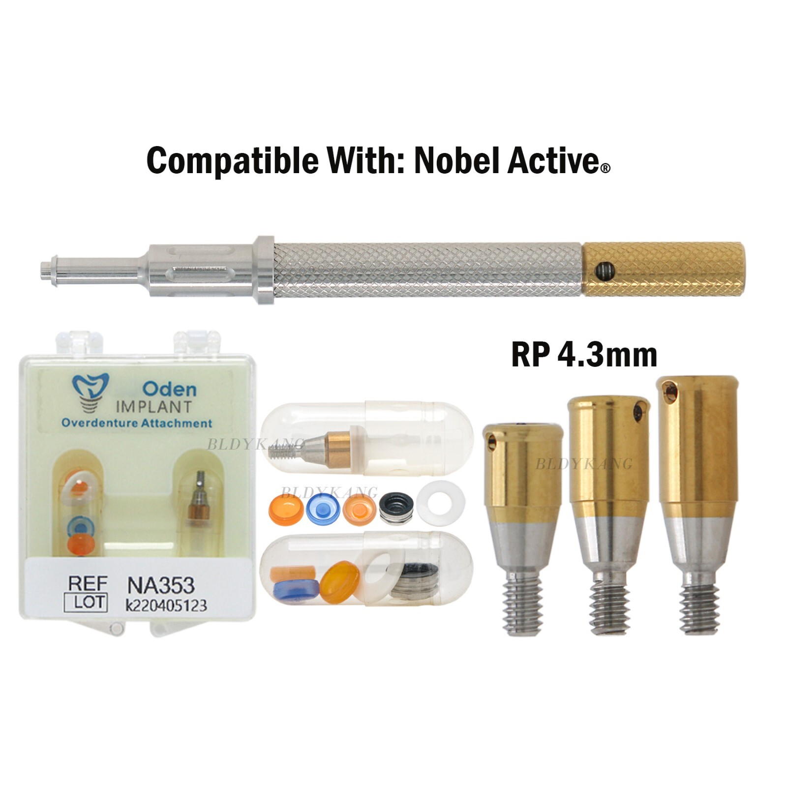 Dental L0cator Implant Abutment AH=2.0mm for Nobel Biocare Active NP 1/5/10pcs