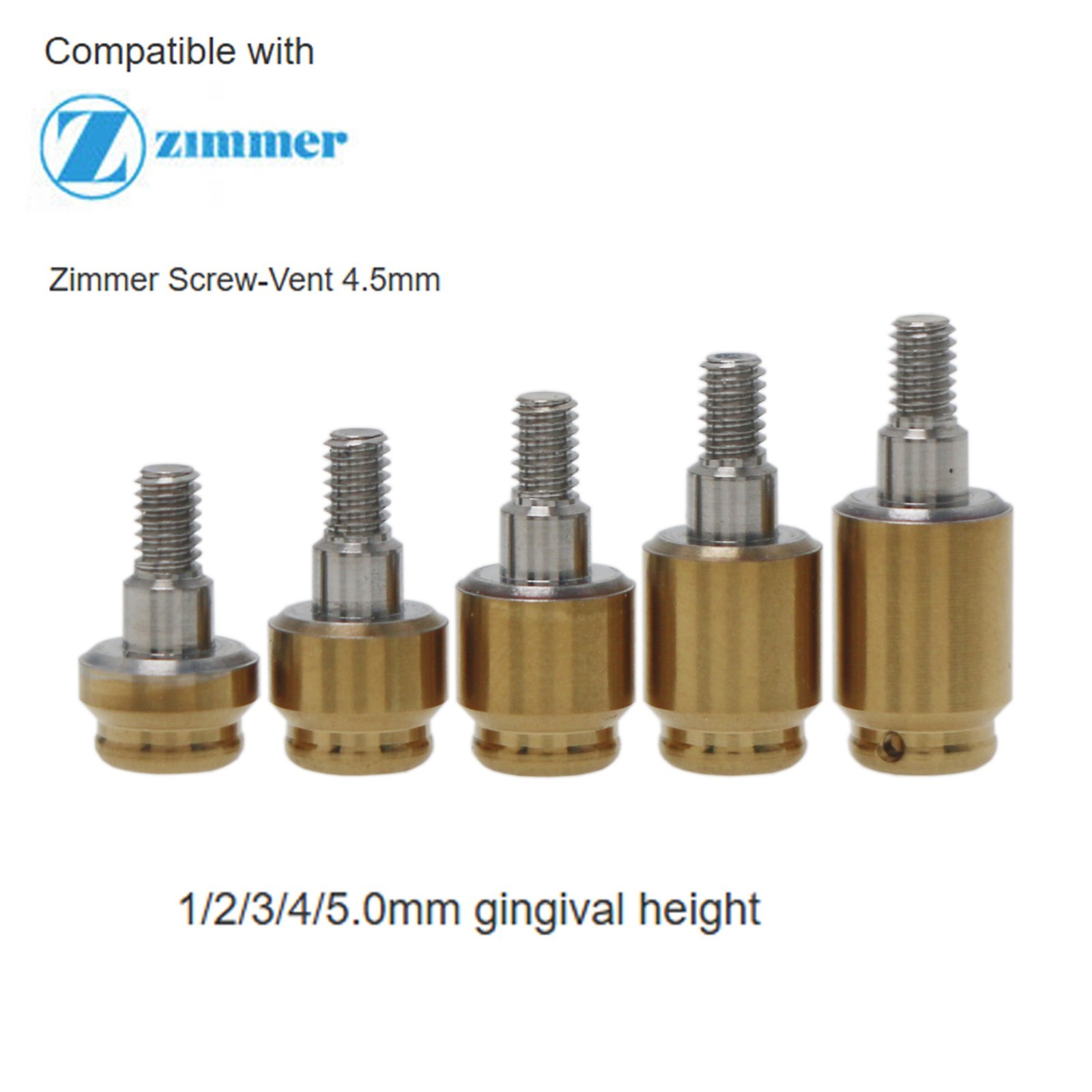 US Zimmer TSV 3.5/4.5 Mis ABT Overdenture Abutment Locator Retention Cap Inserts