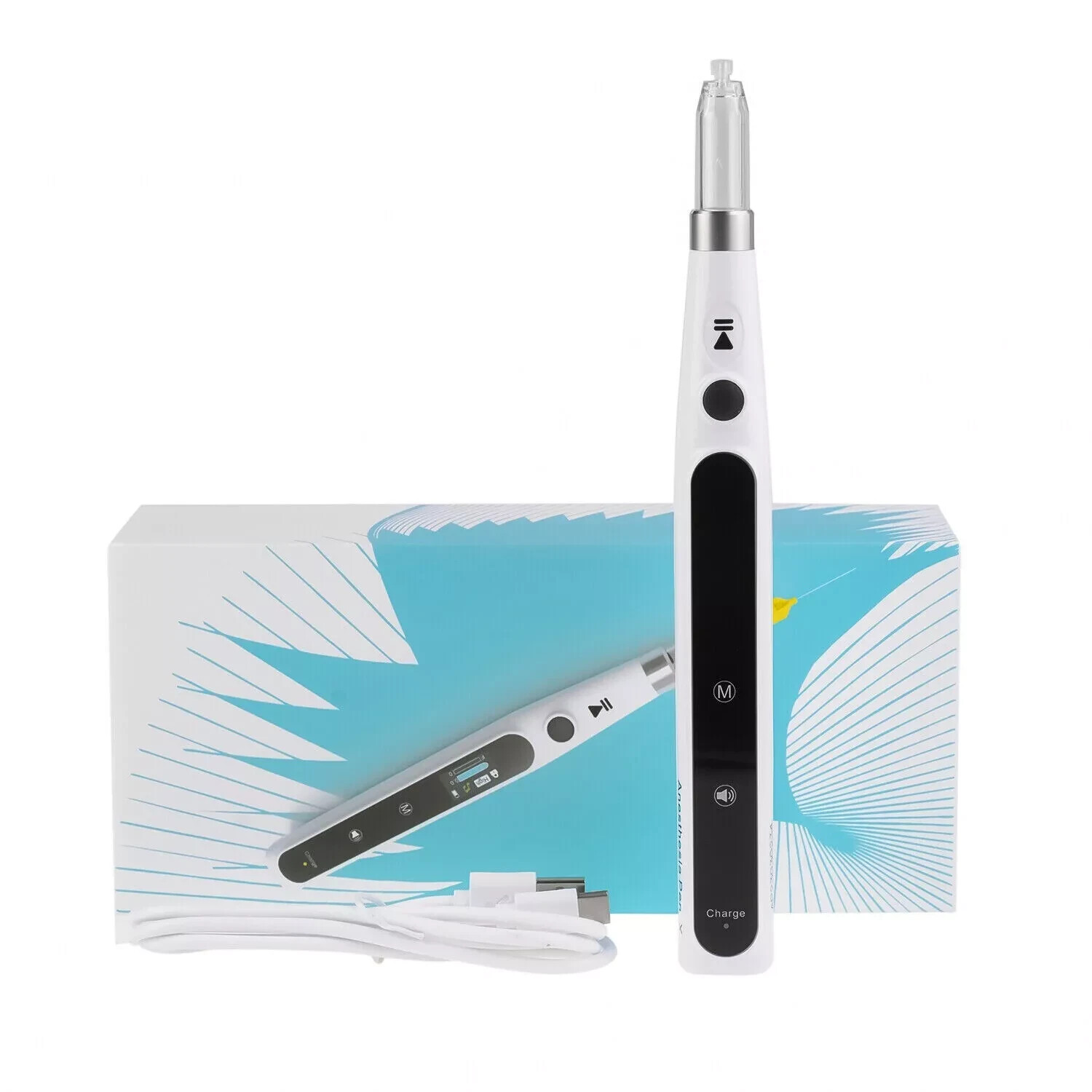 REDLAND Dental Anesthesia Injector Syringes Wireless Pen with 8 Injection Tubes