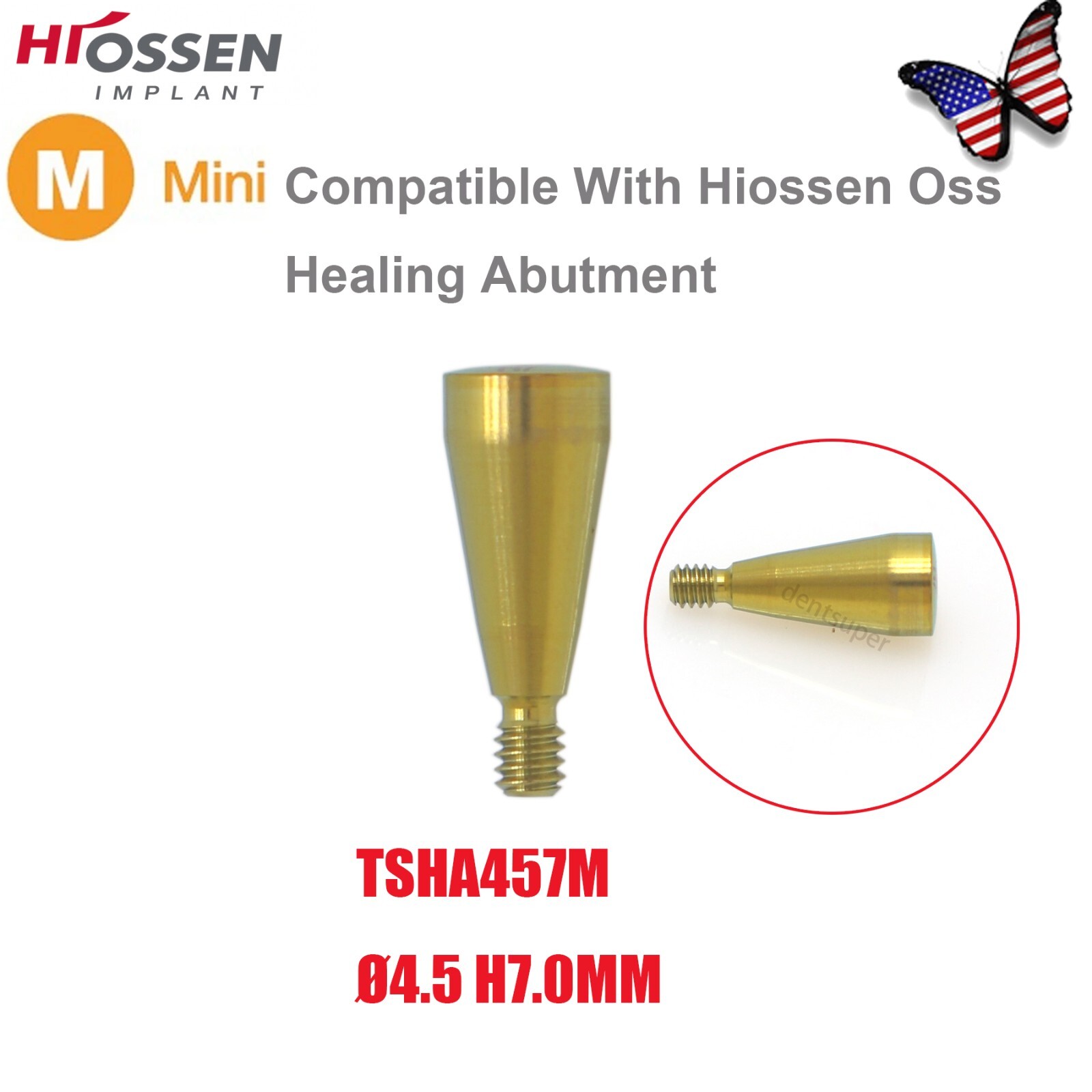 US OSS Dental Caps Healing Abutment Cap Mini Regular Platform Fits Oss Hiossen