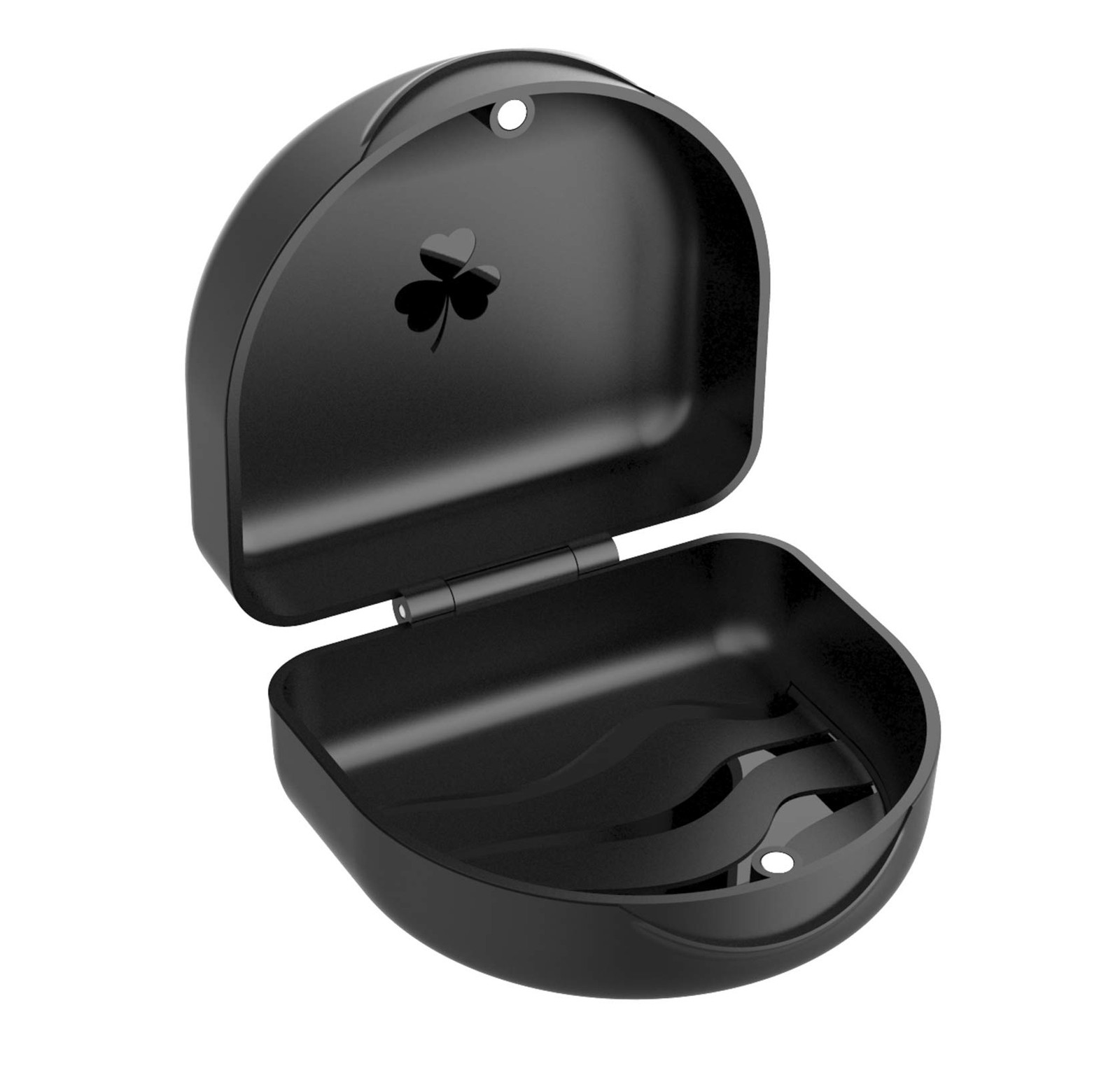ZIZNBA (2 Pack) Retainer Case,Solid Orthodontic 1 Count (Pack of 2), Black