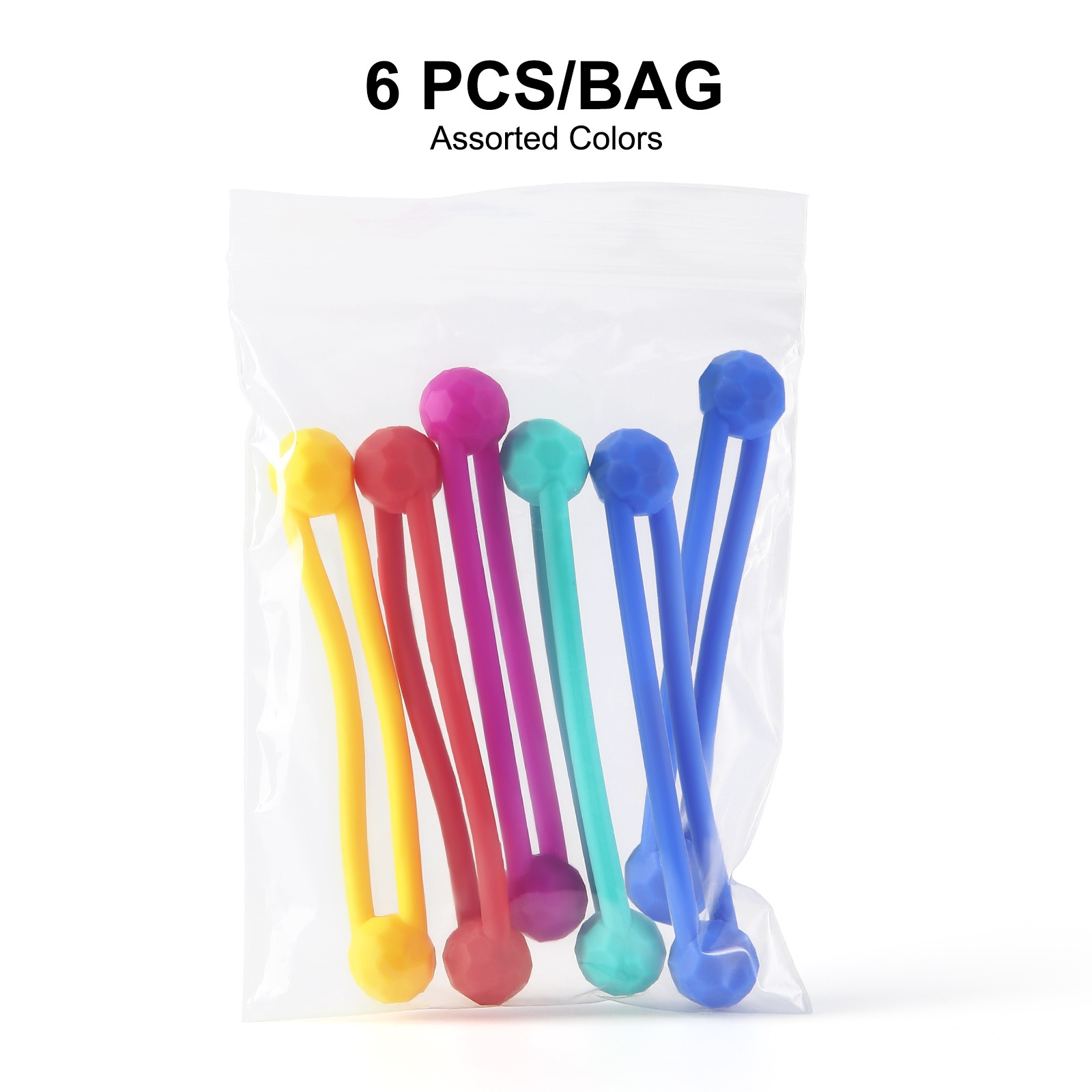 JMU Dental Instrument Silicone Ties 6/pk 7.5cm Autoclavable Up 275°F