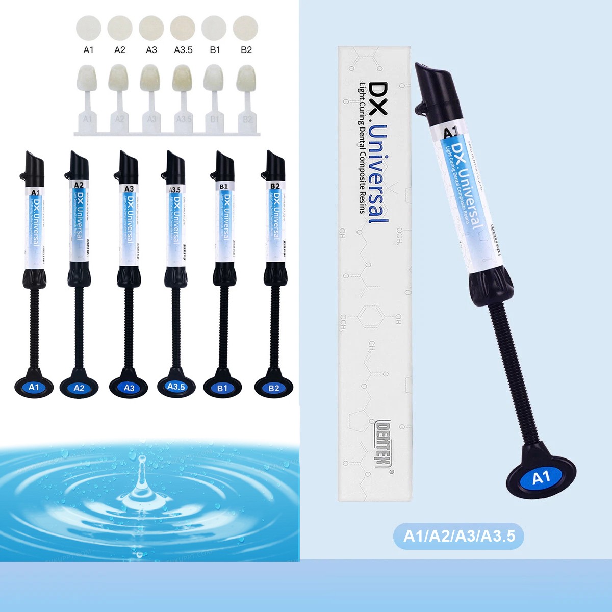 Dental Composite Resin Tokuyama Kuraray CLEARFIL SHOFU Tetric SPIDENT kerr DENTE