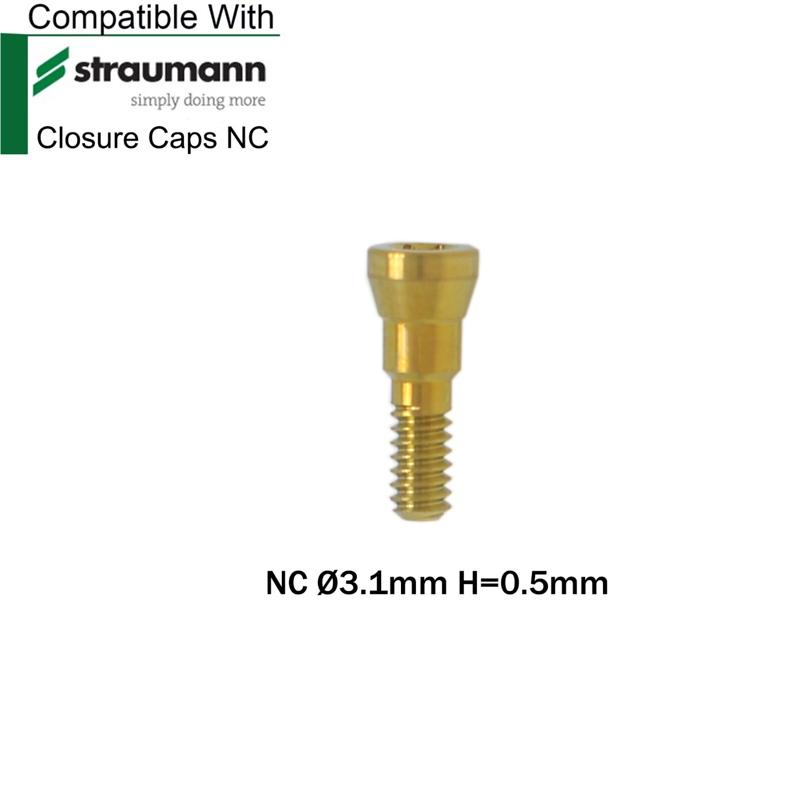 Dental Healing Abutment Closure Caps NC/RC Compatible with Straumann ITI BL/BLT