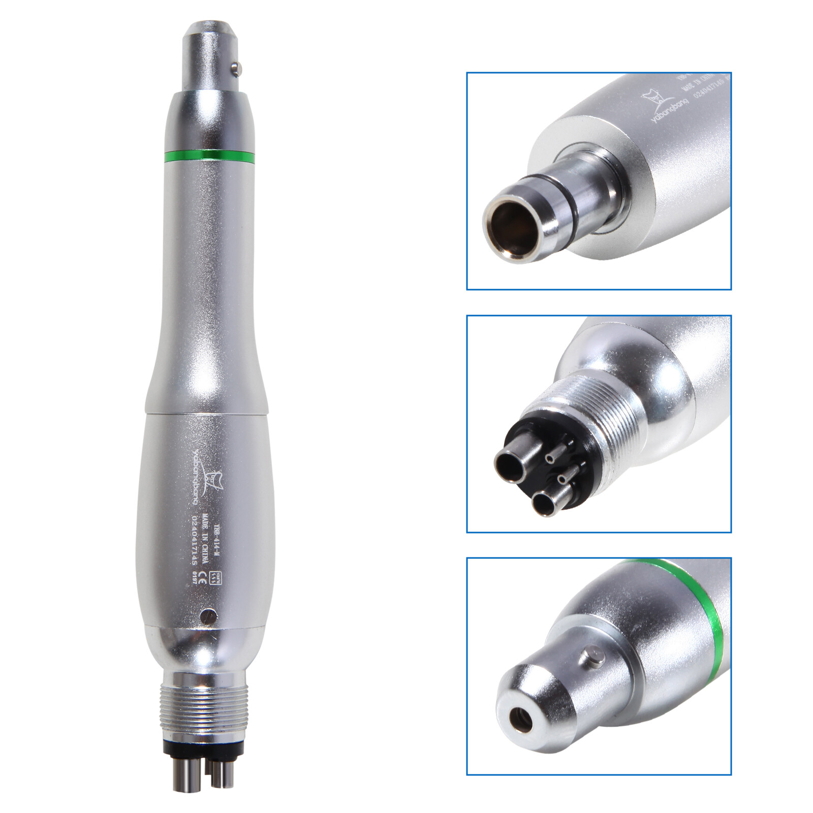360°Swivel Dental Hygiene Prophy Handpiece Air Motor 4 Hole & 4:1 Nose Cone YB