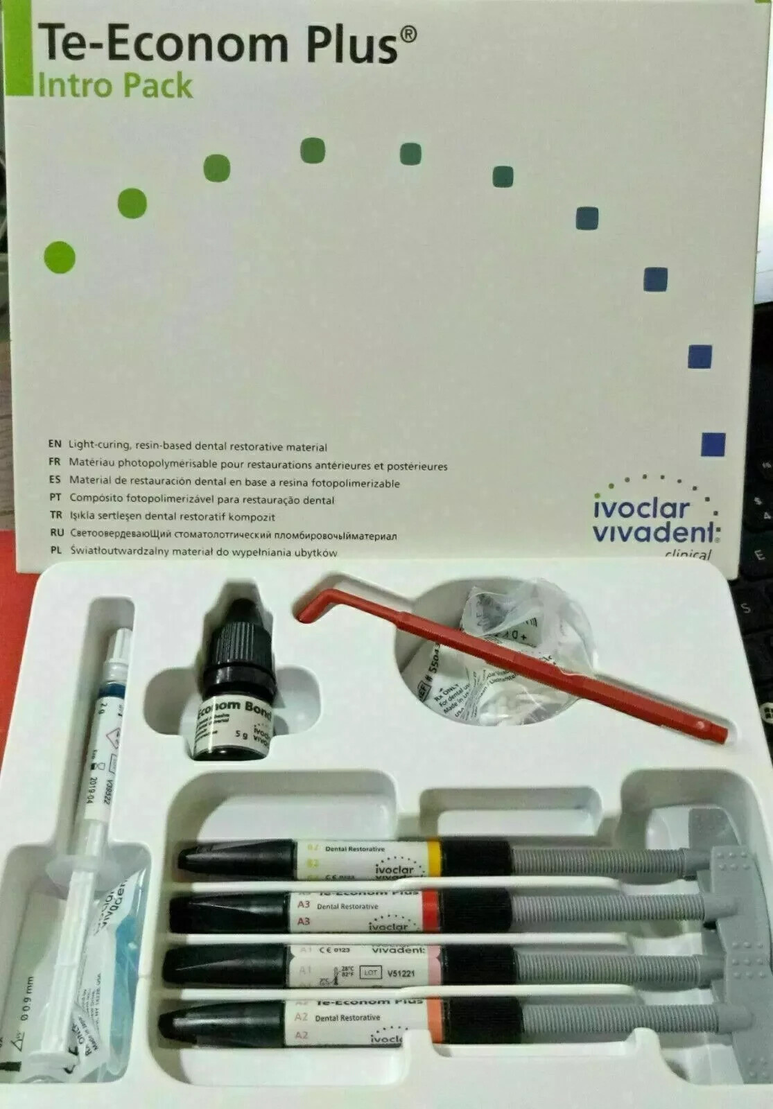 10 X IVOCLAR VIVADENT Te-Econom Plus Dental Kit Light Cure System Fresh Stock
