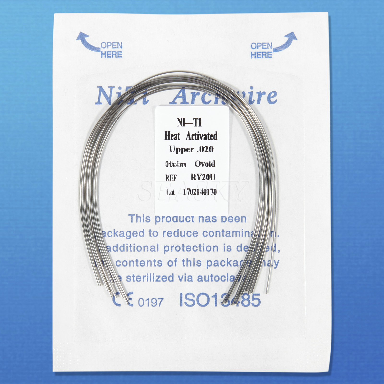 10 X Dental Orthodontic Heat thermal Activated Wire Round Arch 12-20 Upper Lower