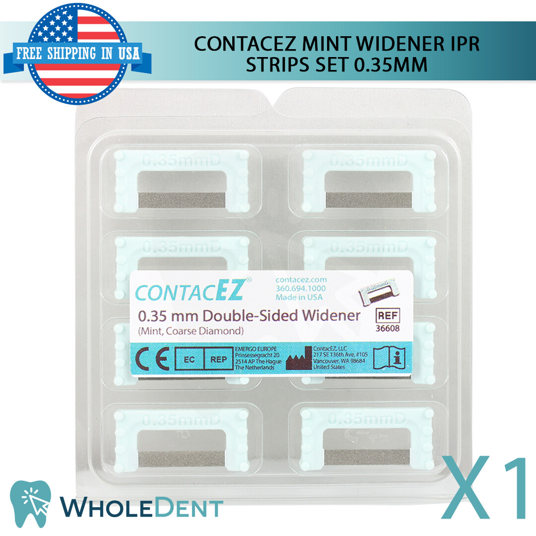 ContacEZ Mint Widener IPR Plus 8 Strips Orthodontic Interproximal Reduction