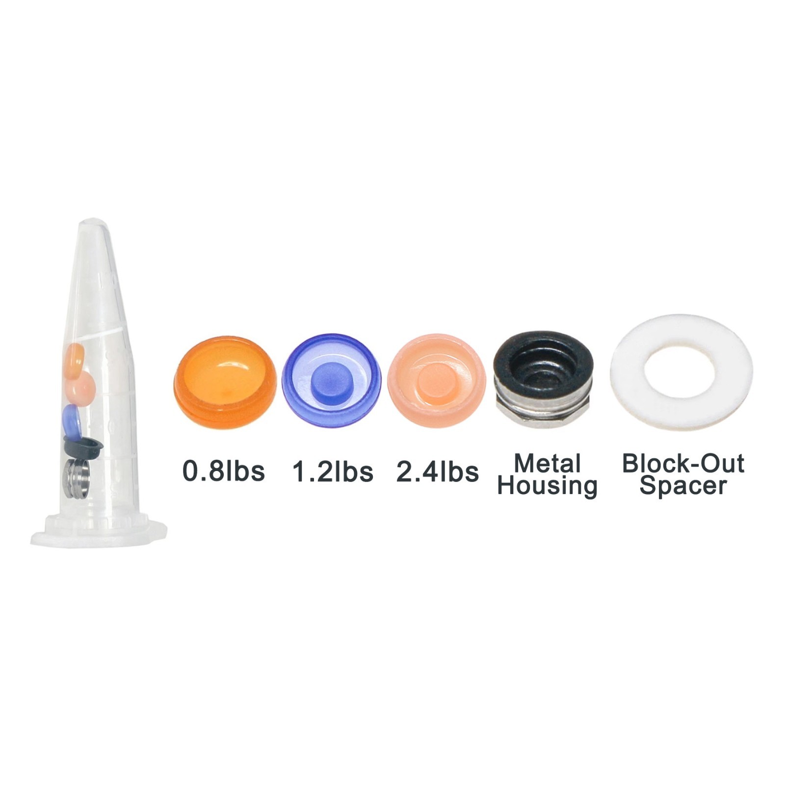 US 20Pcs Dental Overdenture Retention Cap Inserts Set for Locator Abutment