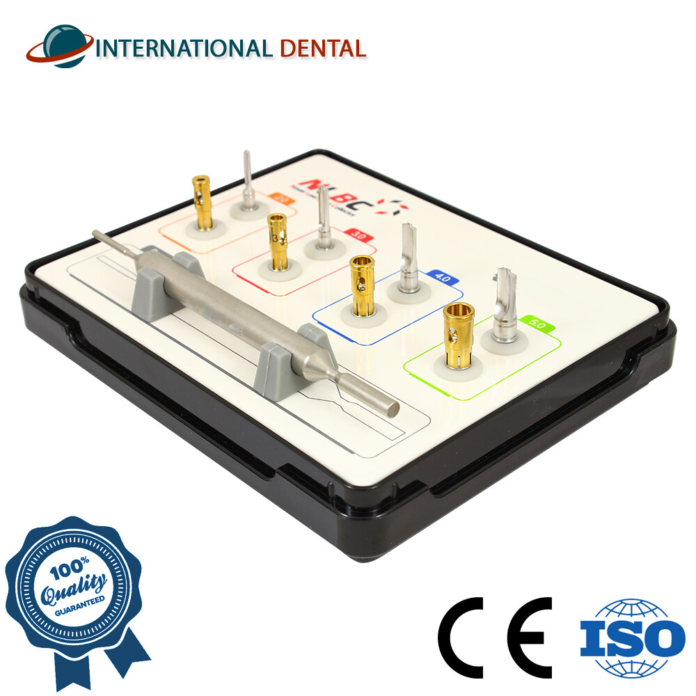 Dental Im plant NLBC Bo ne Gra ft Harvest Collector Pusher Drill Sur gical Kit
