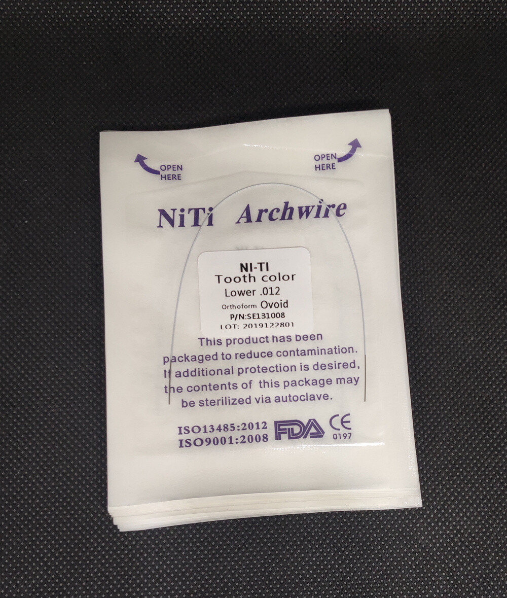 20Packs Dental Orthodontic Super Elastic Niti 5 Colors Round Arch Wires Ovoid