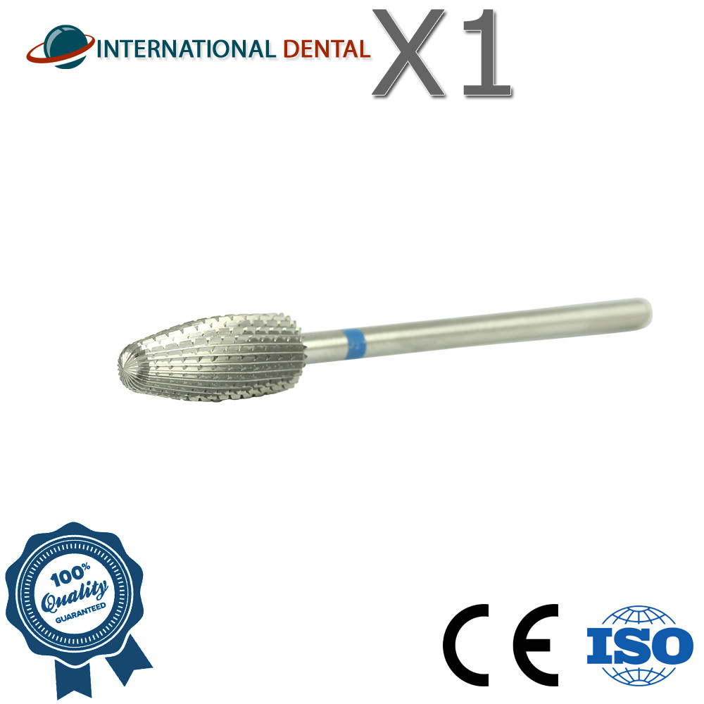 Dental Nail Lab Straight Cut Grinding Carbide Fraser Medium Coarse Ø6.0 FZ807301