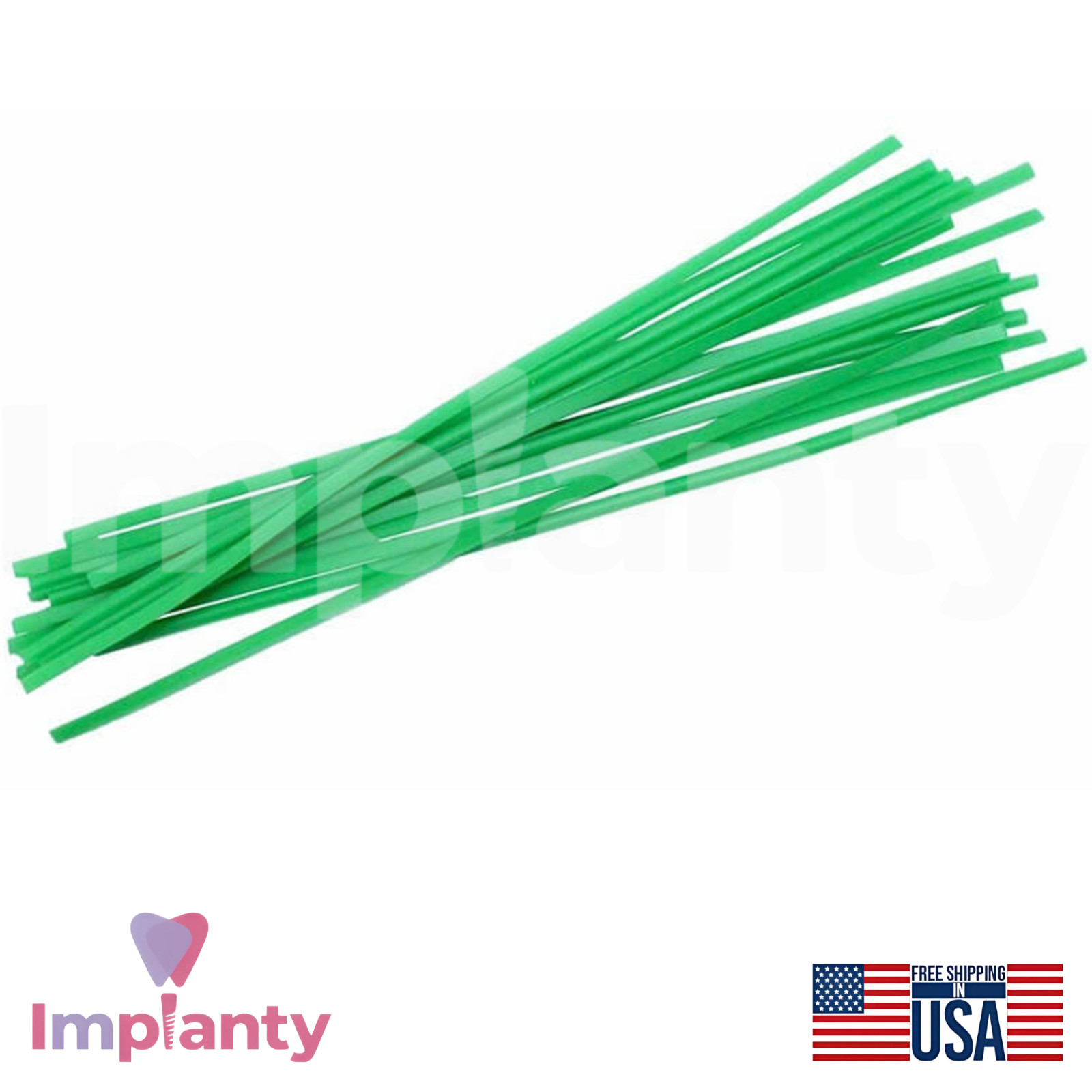 Wax Half Round Green Dental Sticks 2.0×1.0mm 50g Stable Casting Denture Profiles