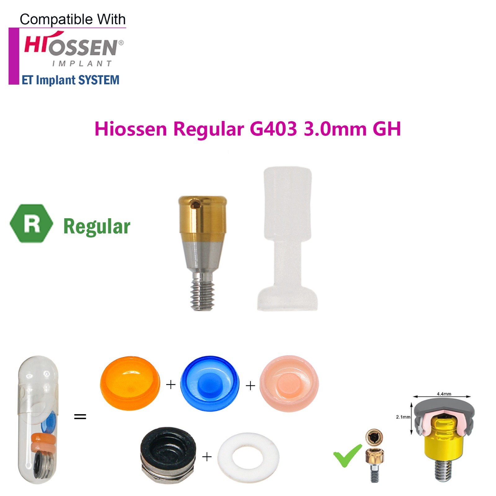 US Dental Locator Abutment Regular for HIOSSEN ET III SA/Osstem/DIO UF/Snucone R