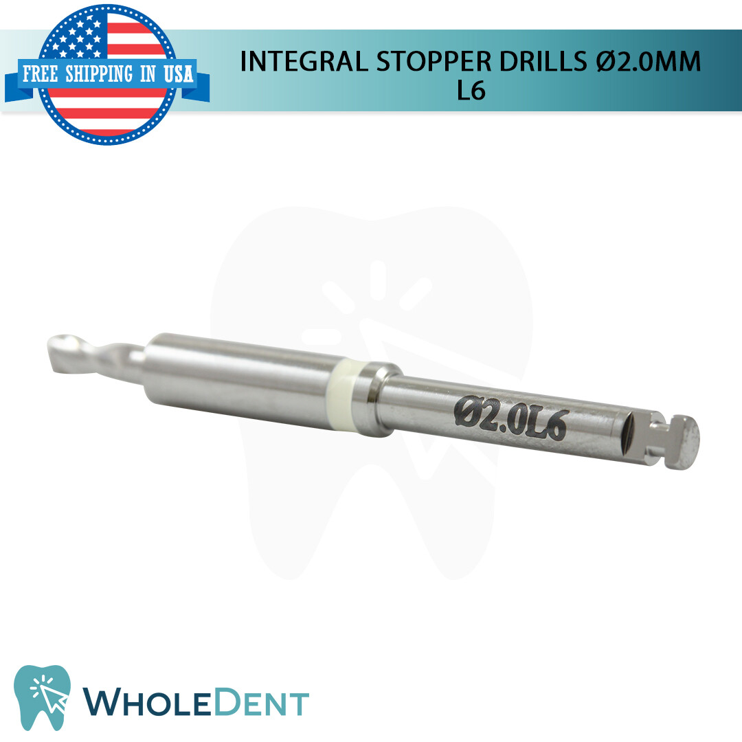 Surgical Integral Stopper Drill Ø2.0 External Irrigation Dental Implant