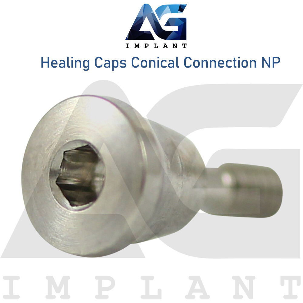 10 Healing Cap Conical Connection NP Titanium Dental 2.25mm Fit Nobel Active