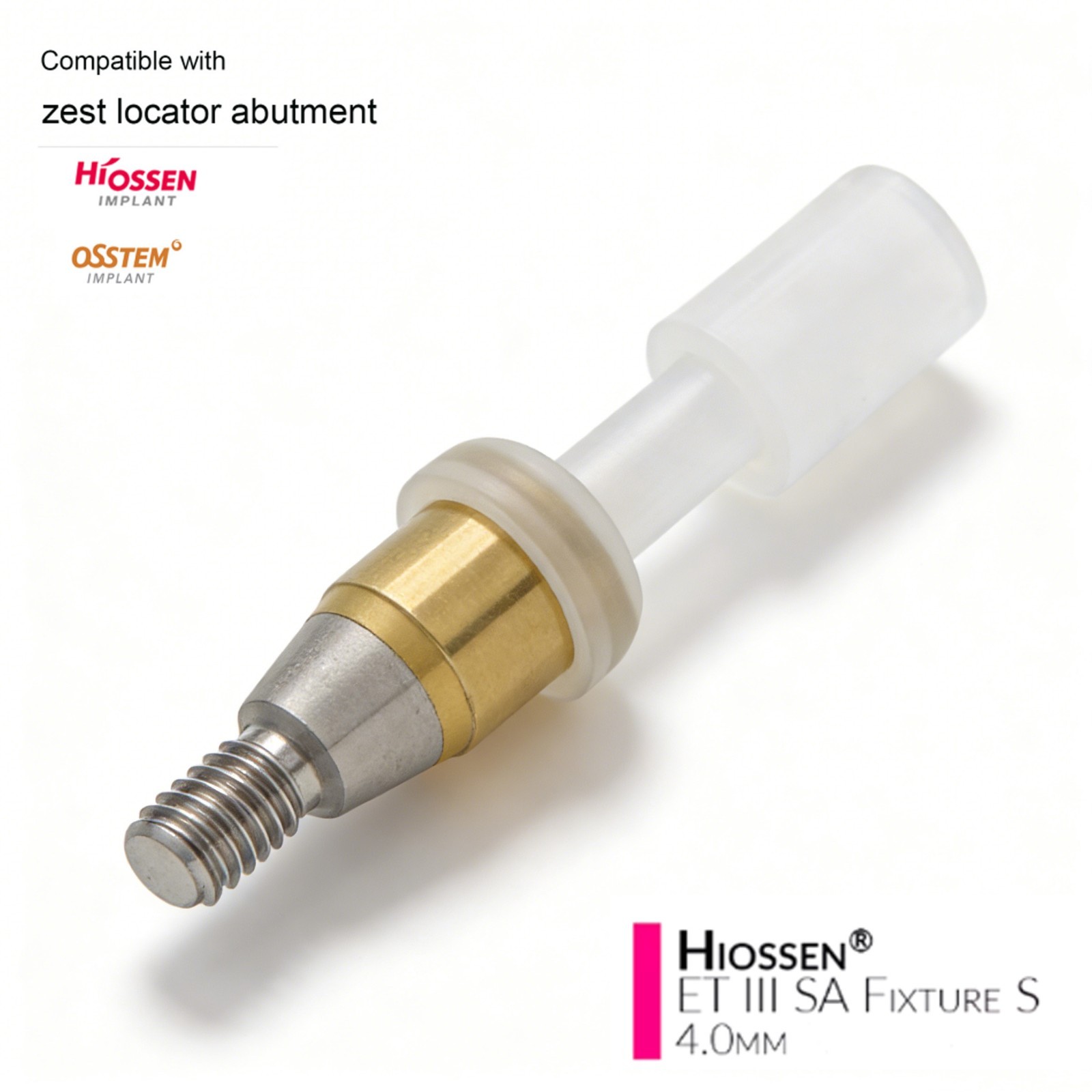 US Dental Ti Overdenture Locator abutment for Hiossen ET OSSTEM Tapered System