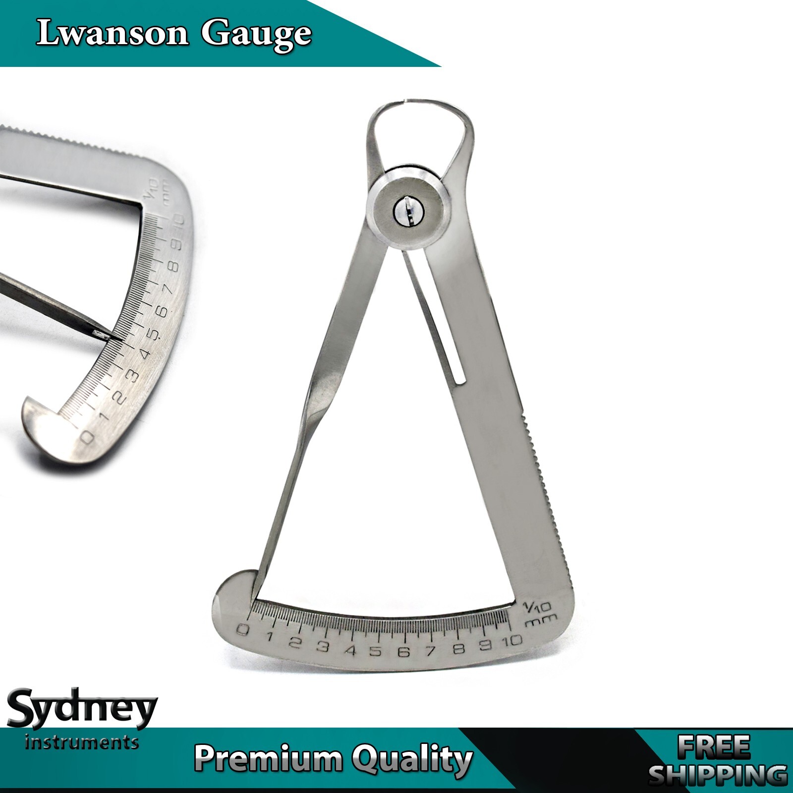 Dental Orthodontics Measuring Iwanson Gauge Crown Spring Caliper Instruments
