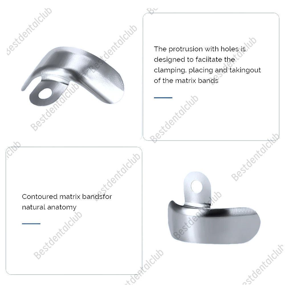 Dental Matrix Bands Ring Sectional Matrice Clamp Wedges Fit Garrison Palodent V3