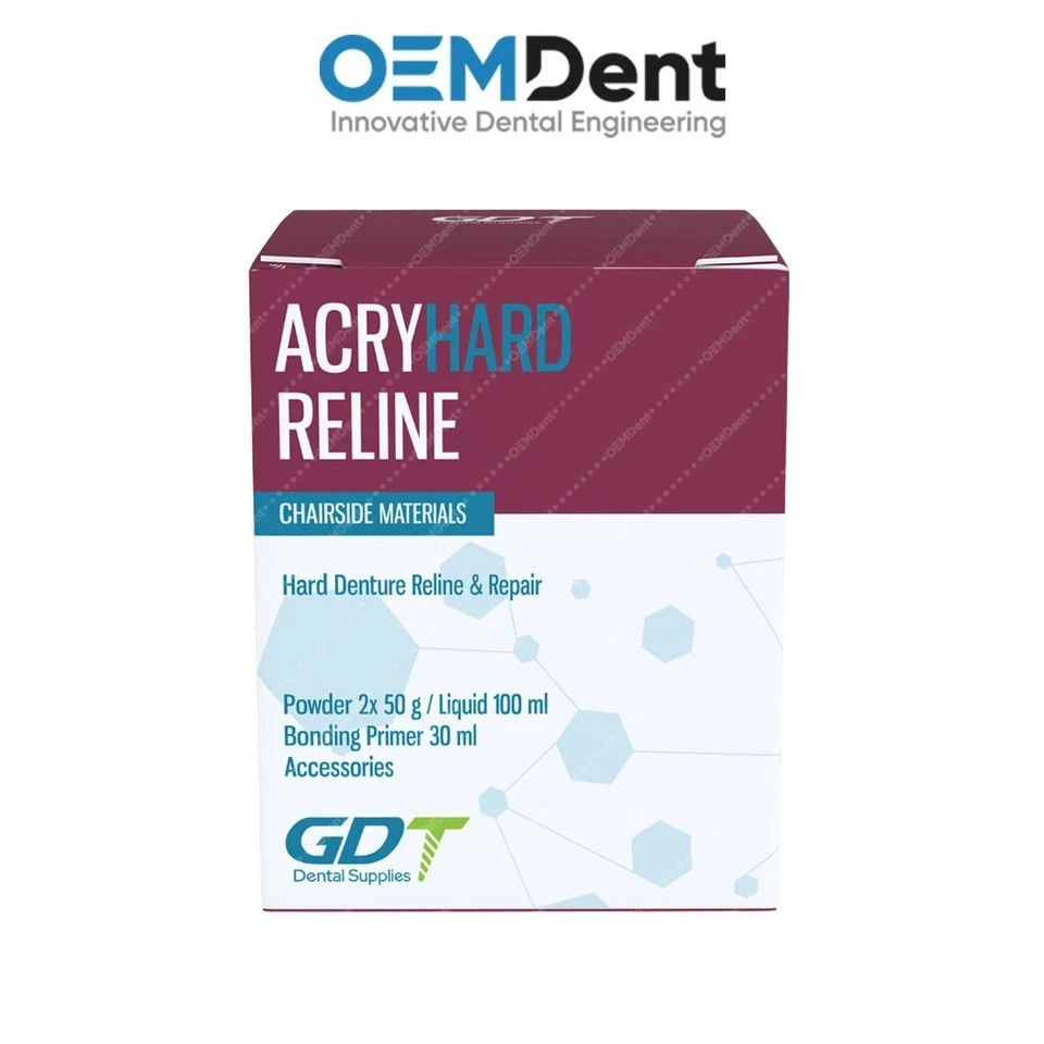GDT Supplies Acry Hard Temporary Denture Reline Material Self Cure Dental